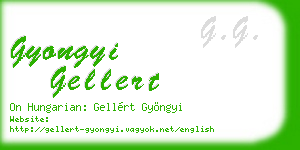 gyongyi gellert business card